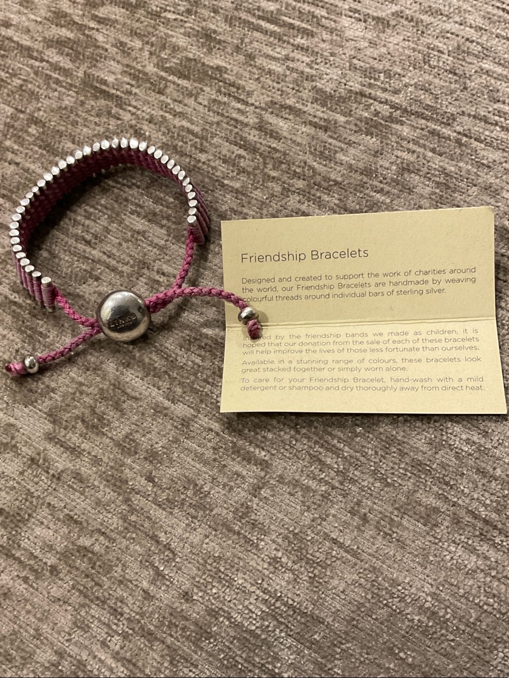 Links of London Friendship Bracelet - Light Pink